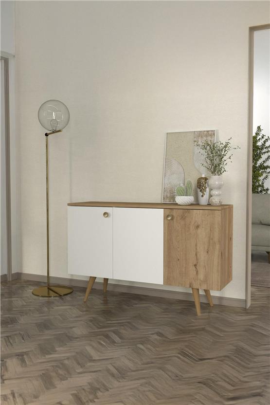 Dekorister Geo Konsol Beyaz - Sepet