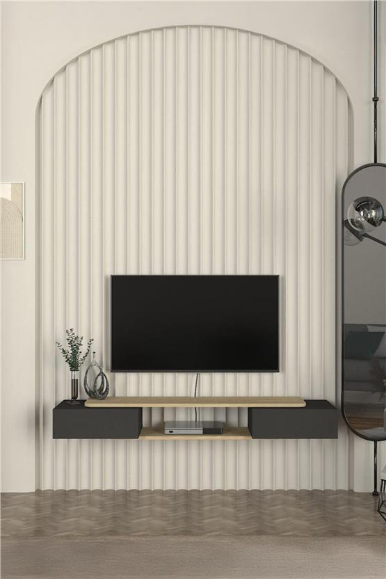 Dekorister Glint Tv Sehpası Antrasit - Rota 150 cm