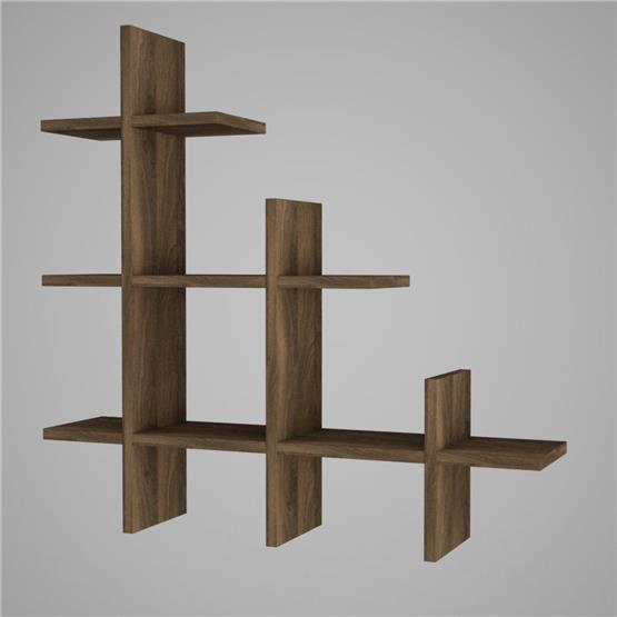 Dekorister Juke Duvar Rafı Ceviz