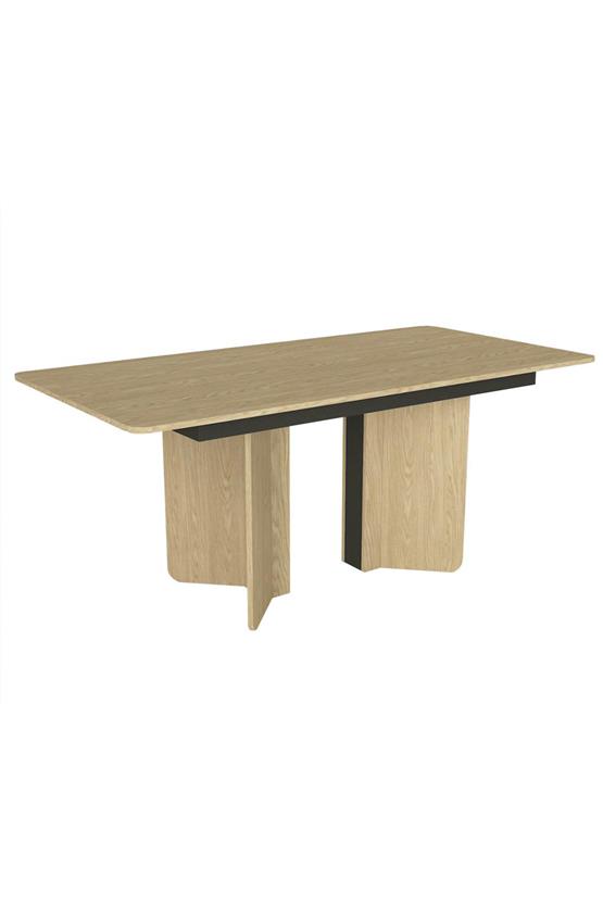 Dekorister Lava Yemek Masası Rota - Antrasit 180cm