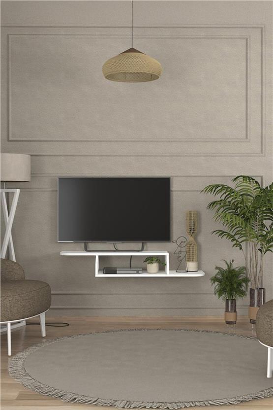 Dekorister Macros Tv Sehpası Beyaz 120 cm