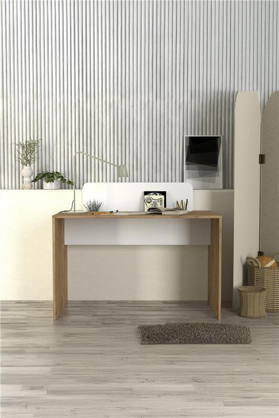 Dekorister Maris Çalışma Masası Sepet - Beyaz