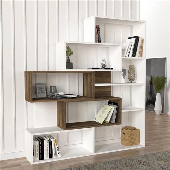 Dekorister Marla Kitaplık BeyazCeviz