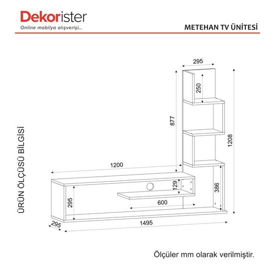 Dekorister Metehan Tv Ünitesi BeyazCordoba