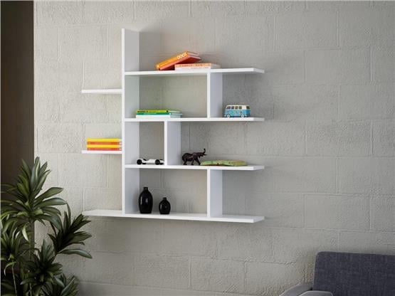 Dekorister Motif Kitaplık 2 Beyaz