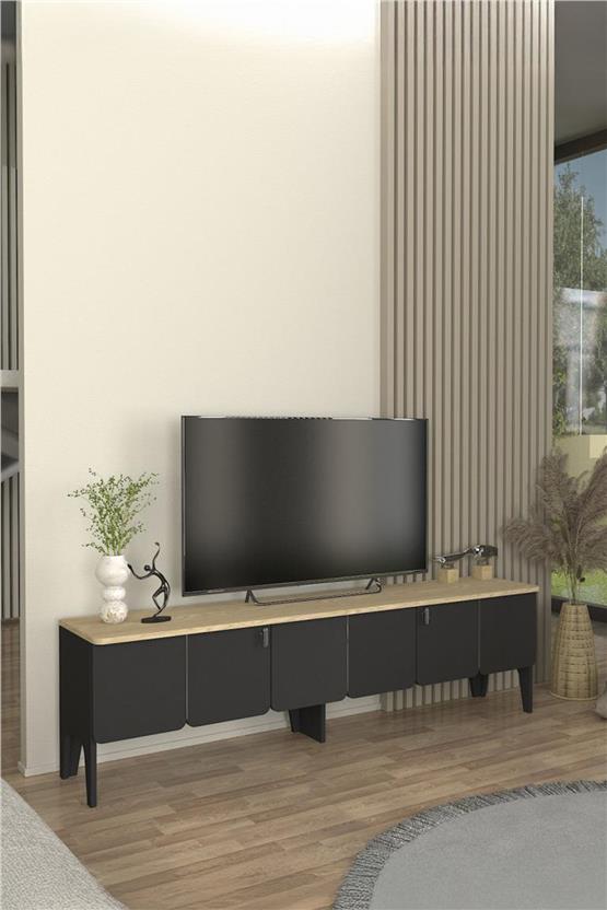 Dekorister Pedro Tv Sehpası Antrasit - Rota 180cm