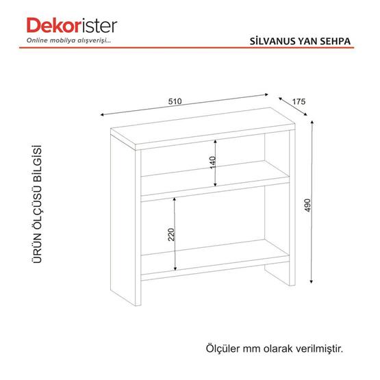 Dekorister Silvanus Yan Sehpa Beyaz
