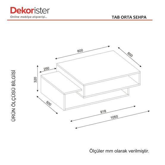Dekorister Tab Orta Sehpa BeyazCordoba