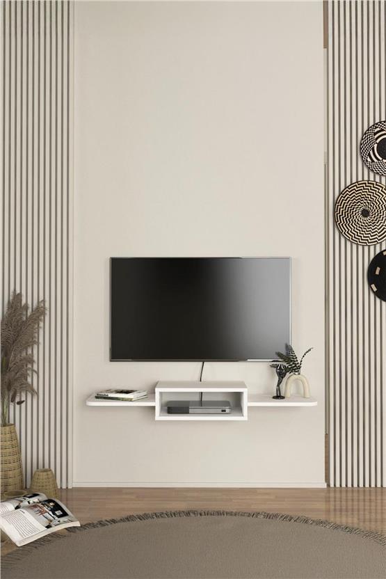 Dekorister Toby Tv Sehpası Beyaz 115 cm