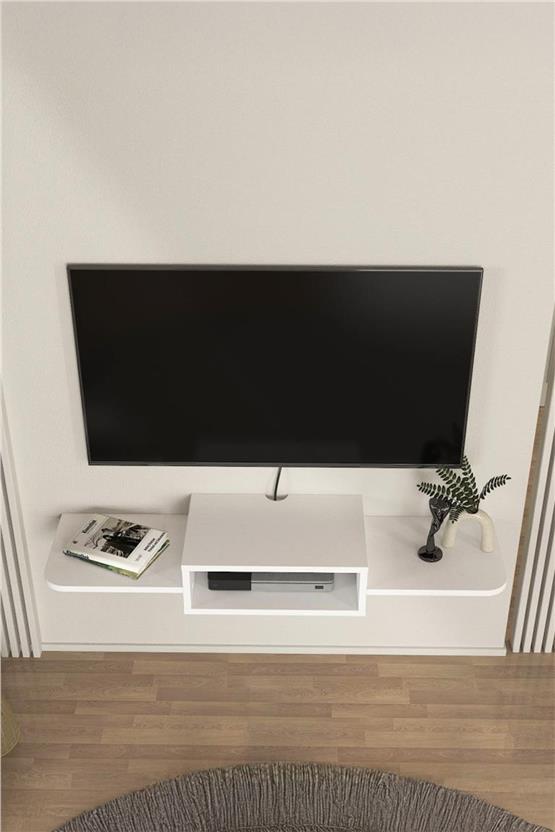Dekorister Toby Tv Sehpası Beyaz 115 cm
