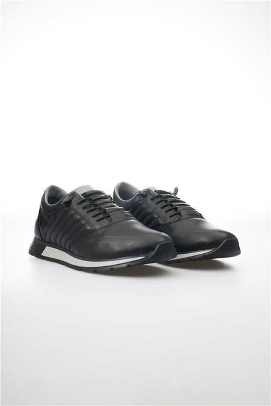 Dikicier 304 Siyah Erkek Poli Taban Casual Ayakkabı