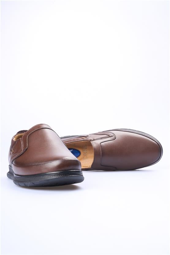 Dikicier 310 Kahverengi Erkek Deri Kaucuk Büyük No Ayakkabı