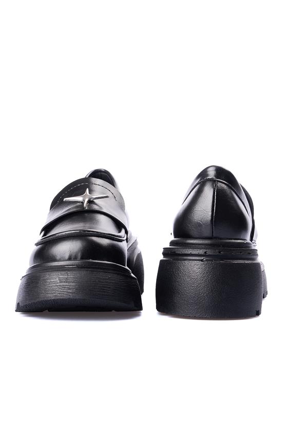 Divamod 2500 Siyah Kadın Loafer Ayakkabı