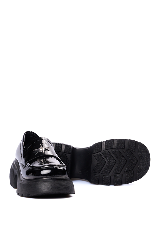 Divamod 2500 Siyah Rgn Kadın Loafer Ayakkabı