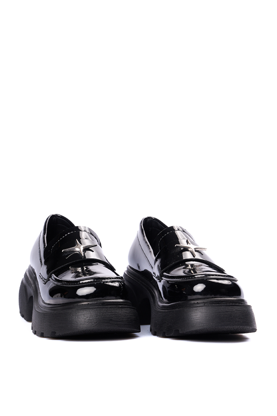 Divamod 2500 Siyah Rgn Kadın Loafer Ayakkabı