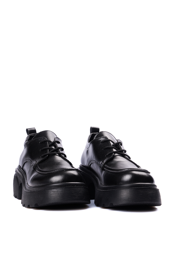 Divamod 2650 Siyah Kadın Loafer Ayakkabı
