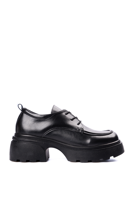 Divamod 2650 Siyah Kadın Loafer Ayakkabı