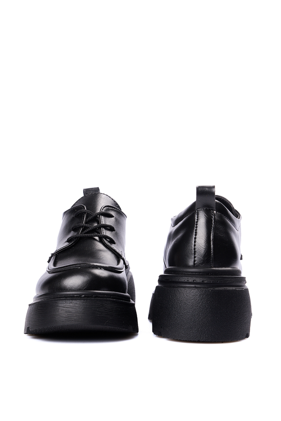 Divamod 2650 Siyah Kadın Loafer Ayakkabı