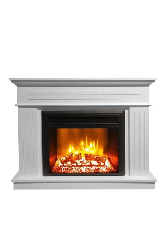 DLC Alegre Elektrikli Şömine Beyaz Üç Çizgili 1800W (DLC1166)