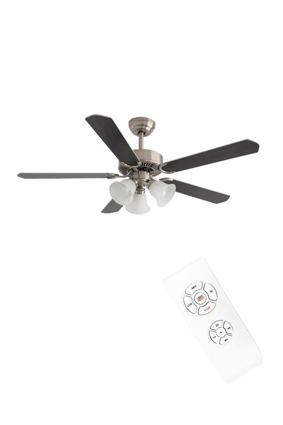 DLC Brısote Mat Krom Tavan Vantilatörü 132cm (DCF-X52140N)