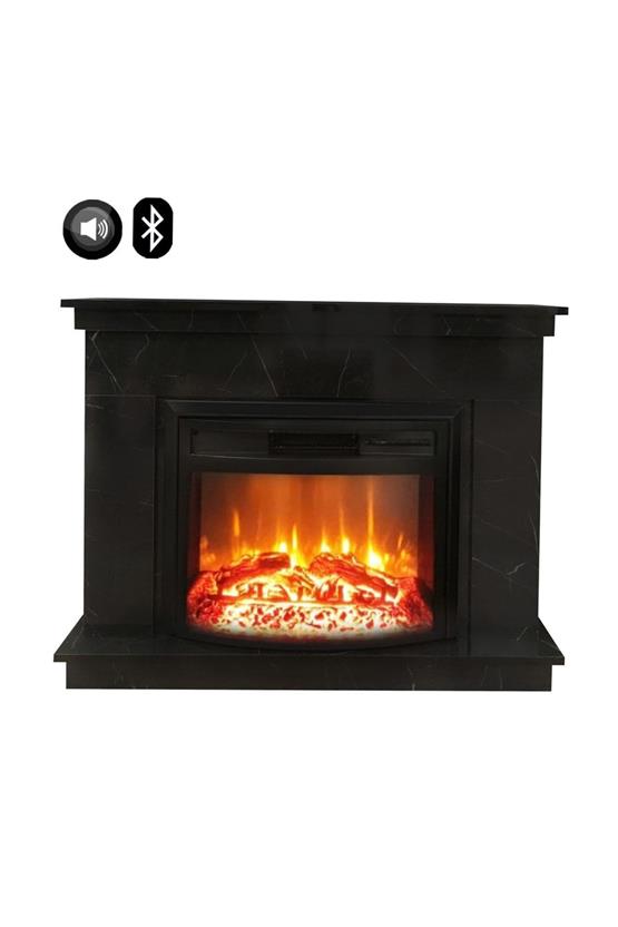 DLC Ceningan Mermer Desen Ses Efektli Bluetoothlu Elektrikli Şömine 2613l (DLC1165S)