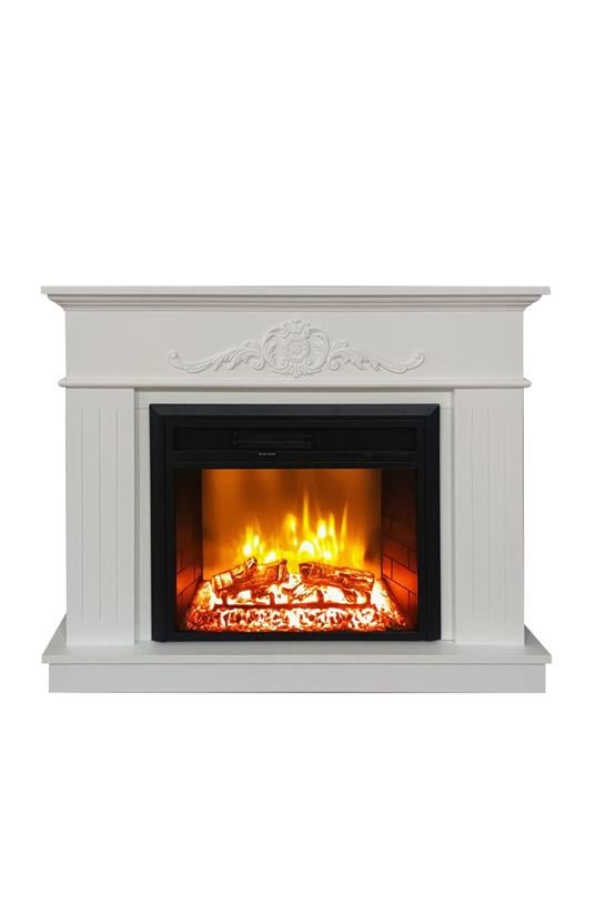 DLC Fabıenne Elektrikli Deko Şömine Çizgili Beyaz EF23 (DLC1172)