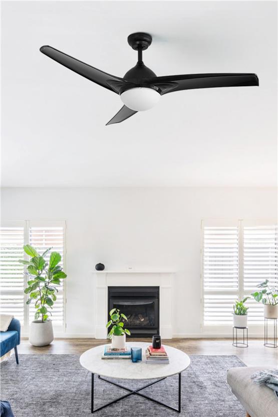 DLC Favonıo Led Tavan Vantilatörü Siyah 132 Cm (DCF-W186S)