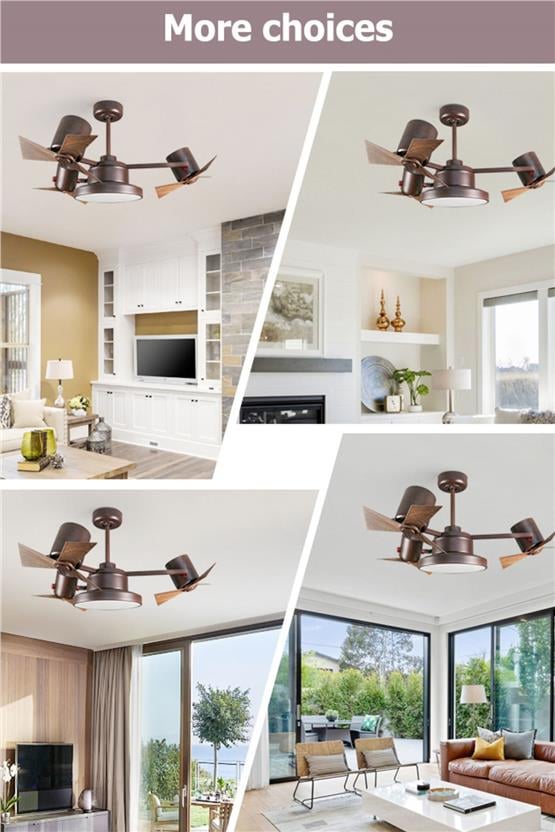 DLC Garbion Led Tavan Vantilatörü Kahverengi Uzaktan Kumandalı 112 Cm (DCF-KG52601)