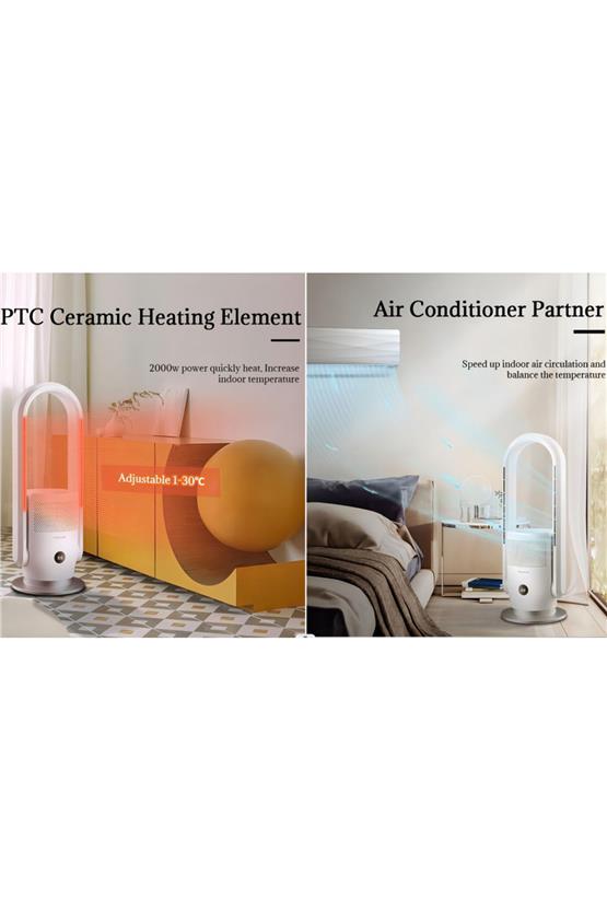 DLC Hava Temizleme Cihazı Sıcak Soğuk Akıllı Wifi Sistem 35 Watt Soğuk 2000 Watt Sıcak Fanlı (SKJ-CR026H)