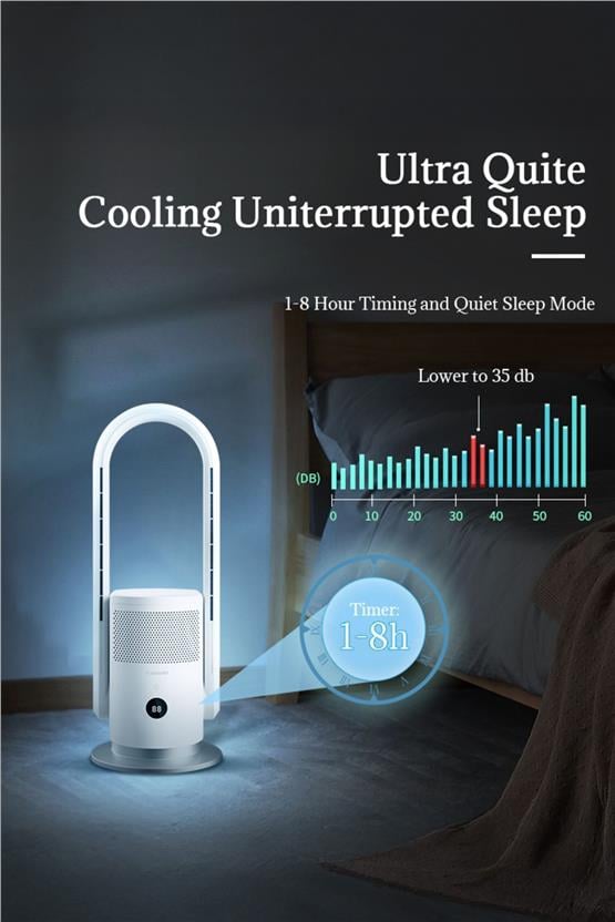 DLC Hava Temizleme Cihazı Sıcak Soğuk Akıllı Wifi Sistem 35 Watt Soğuk 2000 Watt Sıcak Fanlı (SKJ-CR026H)