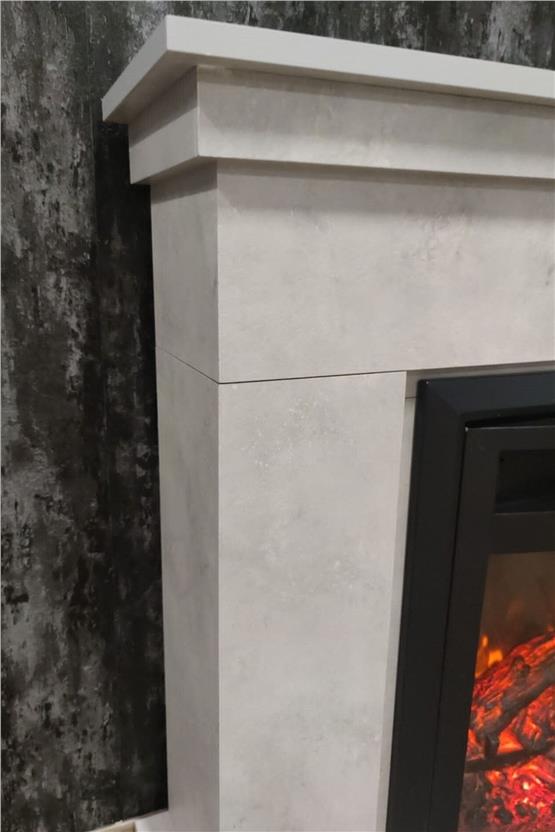 DLC Lembongan Retro Beton Desen Elektrikli Şömine 1800W 2613l (DLC1164)