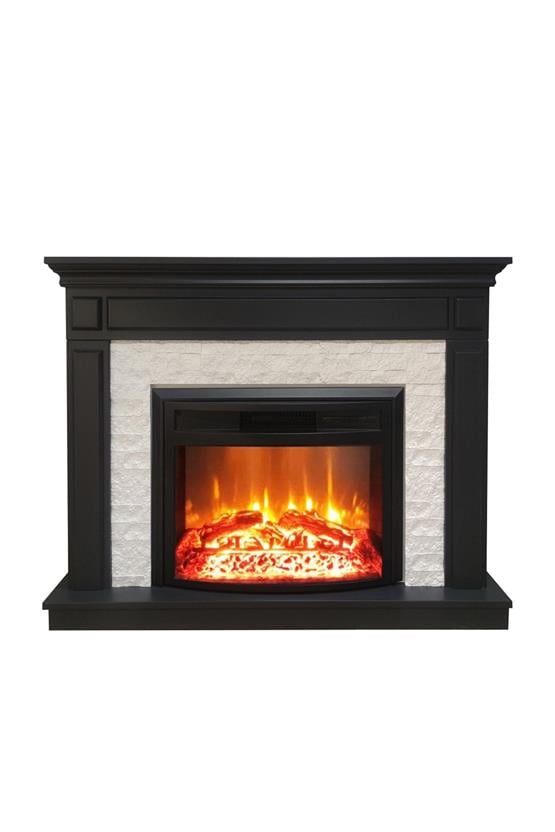 DLC Morella Antrasit Kasa Beyaz Taş Şömine 1800W (DLC1115ANT)