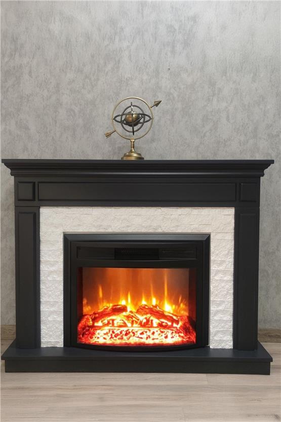 DLC Morella Antrasit Kasa Beyaz Taş Şömine 1800W (DLC1115ANT)