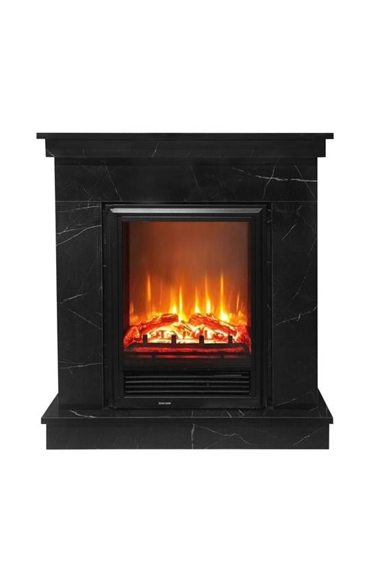 DLC Nero Small Ses Efektli Bluetoothlu Siyah Mermer Desen Şömine 2015 (DLC1169S)