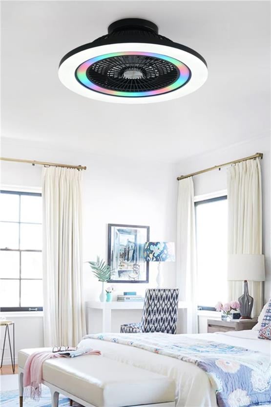 DLC Ovest Rgb Led Tavan Vantilatörü Kumandalı 58 Cm (CMBF-FS5020S)