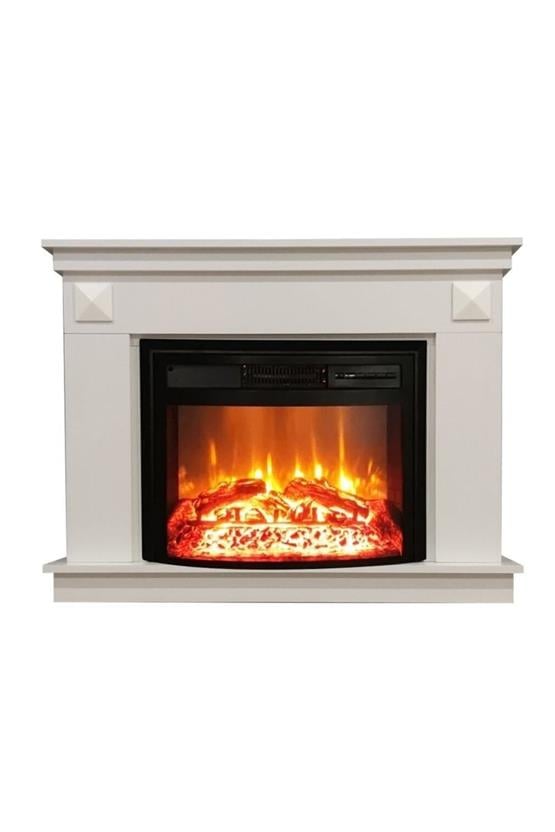 DLC Penida Beyaz Ses Efektli Bluetoothlu Elektrikli Şömine 2613l (DLC1163S)