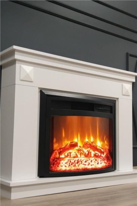 DLC Penida Beyaz Ses Efektli Bluetoothlu Elektrikli Şömine 2613l (DLC1163S)