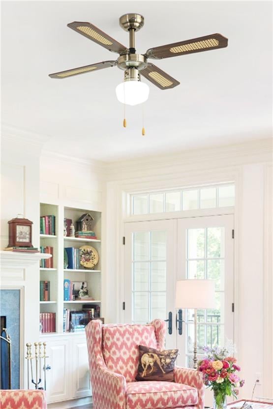 DLC Poyraz Tavan Vantilatörü Antik 107cm (DCF-W42001)