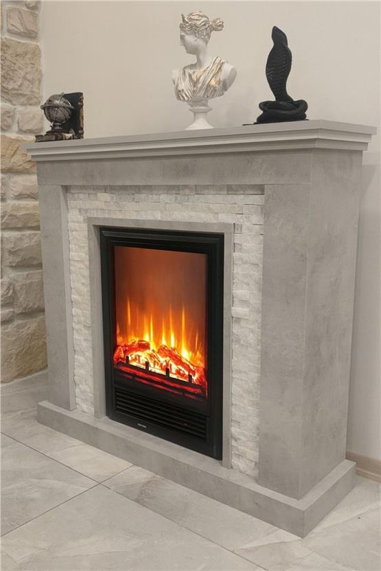 DLC Retro Taş Elektrikli Şömine GM2015 (DLC1218)