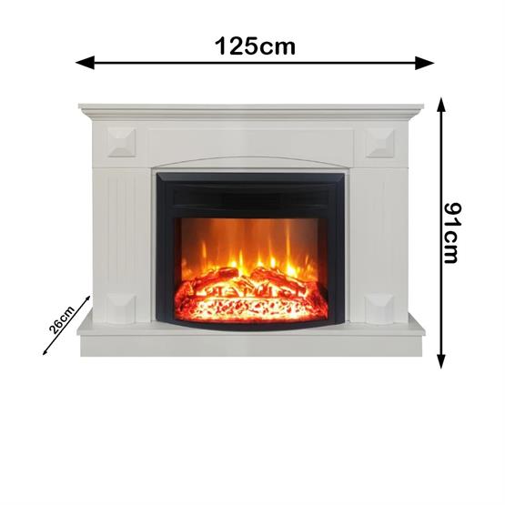 DLC Santorini Ses Efektli Bluetoothlu Dekoratif Elektrikli Şömine (WF2613WDS)