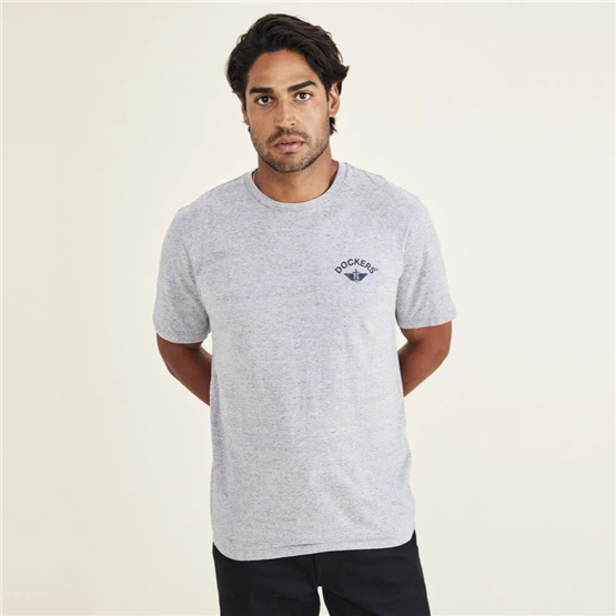 Dockers A110301310 25G Grey Erkek Grafık Logo Slım T-Shırt