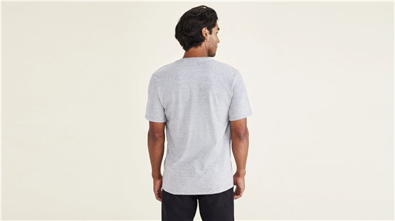 Dockers A110301310 25G Grey Erkek Grafık Logo Slım T-Shırt
