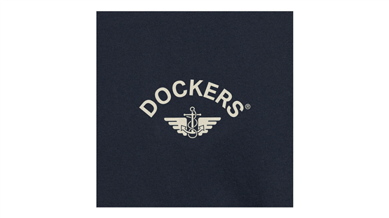 Dockers A110301320 400 Blue Erkek Grafık Logo Slım T-Shırt