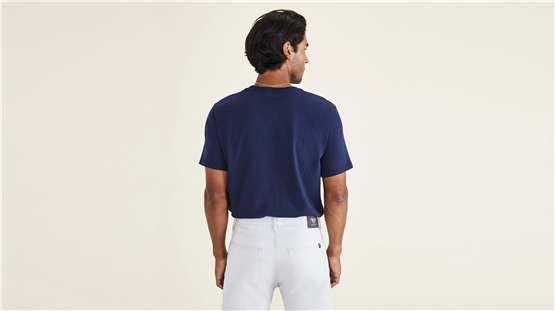 Dockers A110301320 400 Blue Erkek Grafık Logo Slım T-Shırt