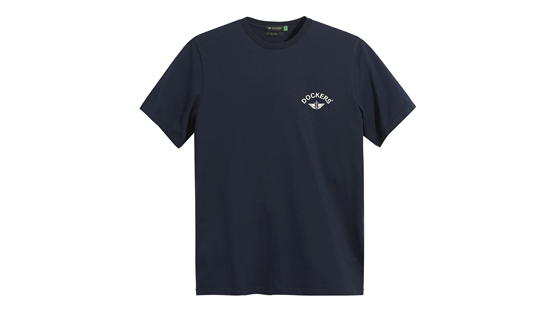Dockers A110301320 400 Blue Erkek Grafık Logo Slım T-Shırt
