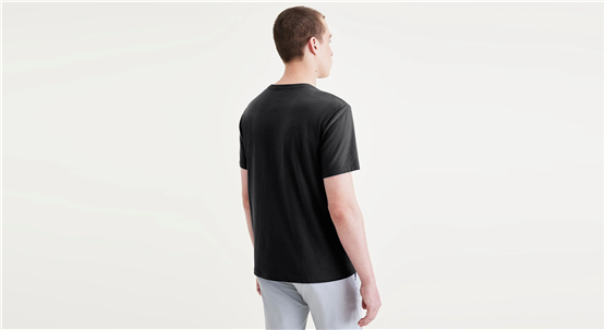 Dockers A110301680 001 Black Erkek Grafık Logo Slım T-Shırt