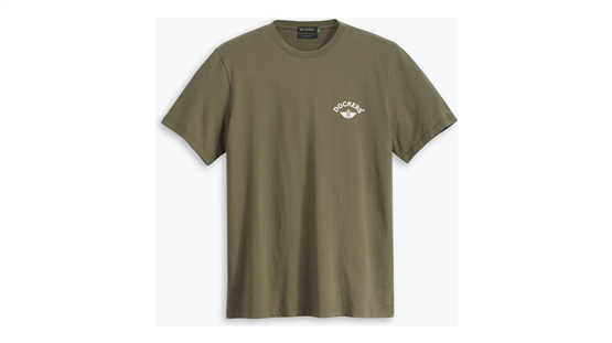 Dockers A110301730 300 Green Erkek Grafık Logo Slım T-Shırt