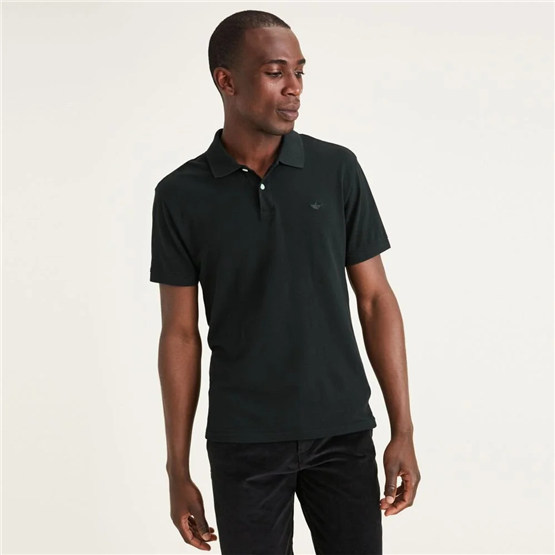Dockers A115900000 001 Black Erkek Rıb Collar Slım Polo T-Shırt