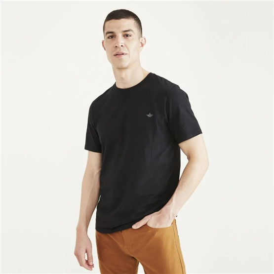 Dockers A314300010 001 Black Erkek Bısıklet Yaka Slım T-Shırt