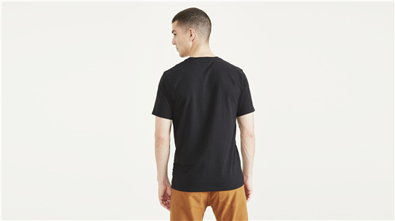 Dockers A314300010 001 Black Erkek Bısıklet Yaka Slım T-Shırt